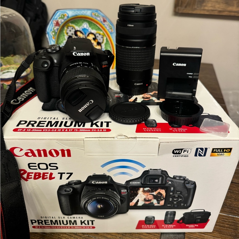 Canon EOS Rebel T7 DSLR Camera|2 Lens Kit